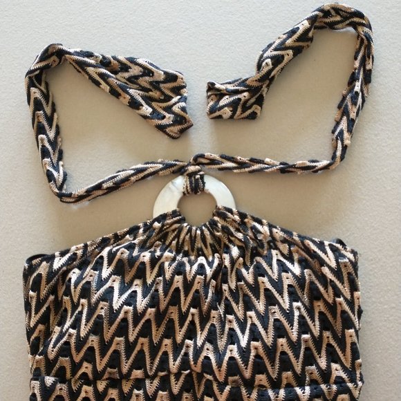 Women's Le Chateau size S safari style strapless dress - made in Canada - Picture 3 of 12